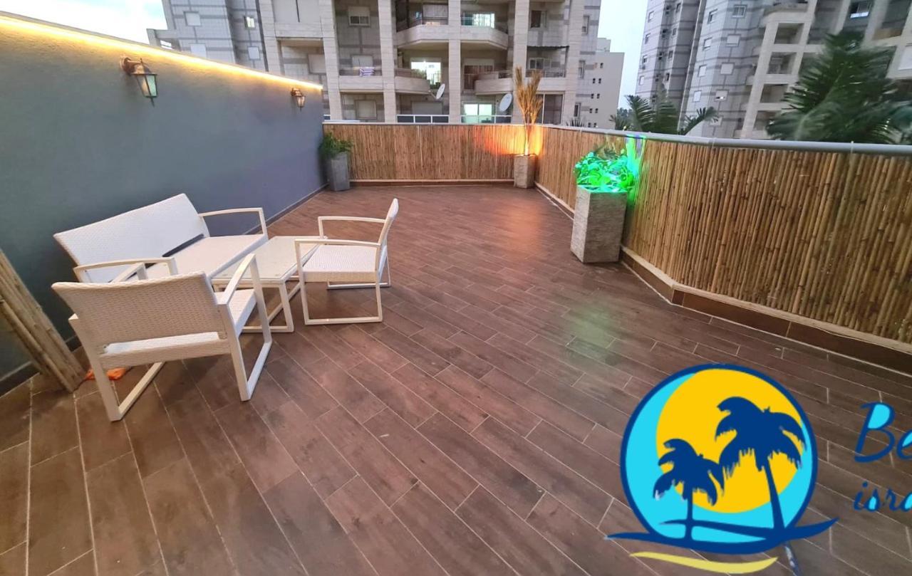 אשקלון Beach Suite Israel 5rm Jacuzzi Spa Vacation Rental Apartment דירת נופש צימר 5חד על הים גקוזי ספא וחדר כושר מראה חיצוני תמונה